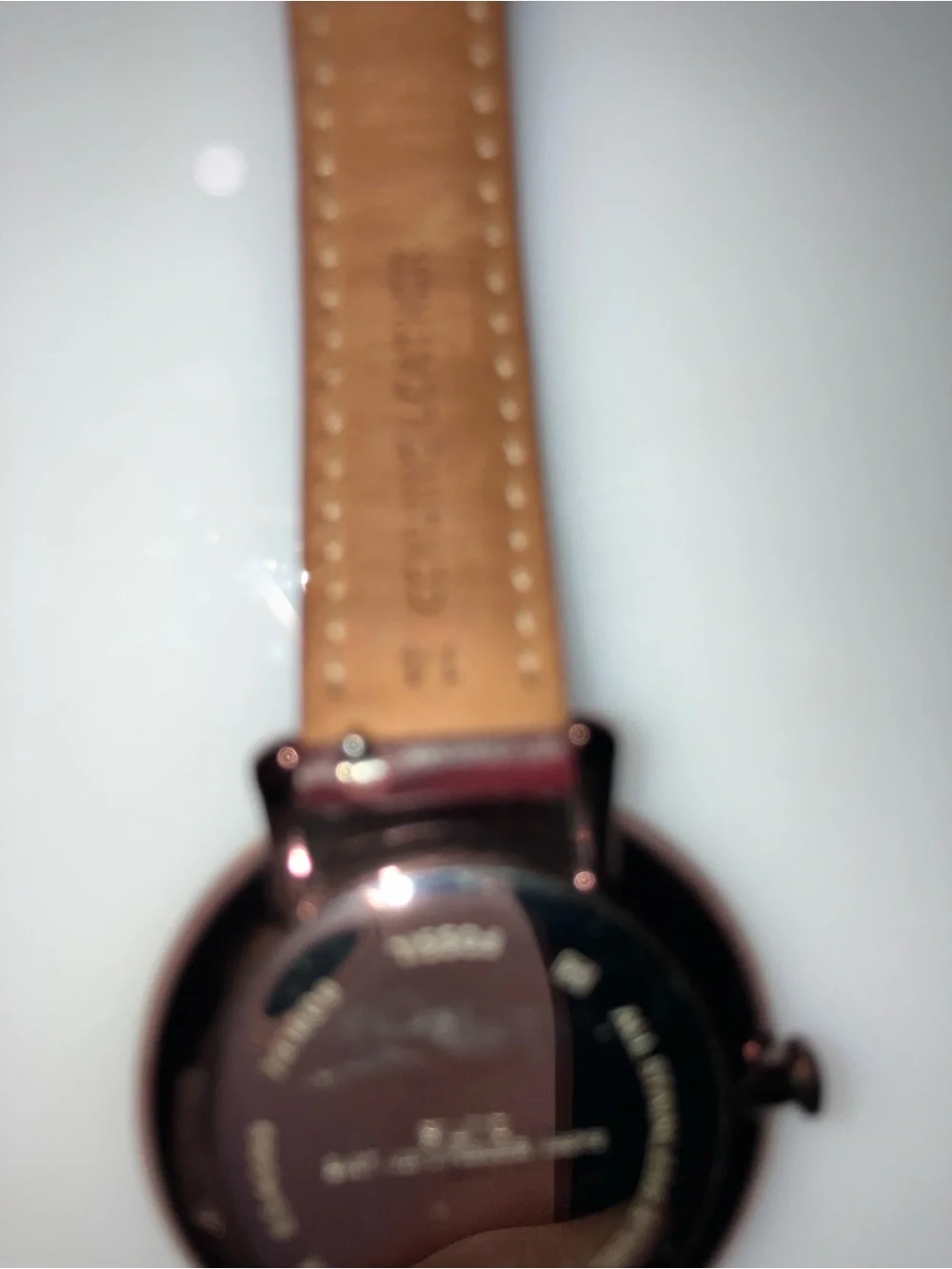 Fossil Leather Strap Wristwatch